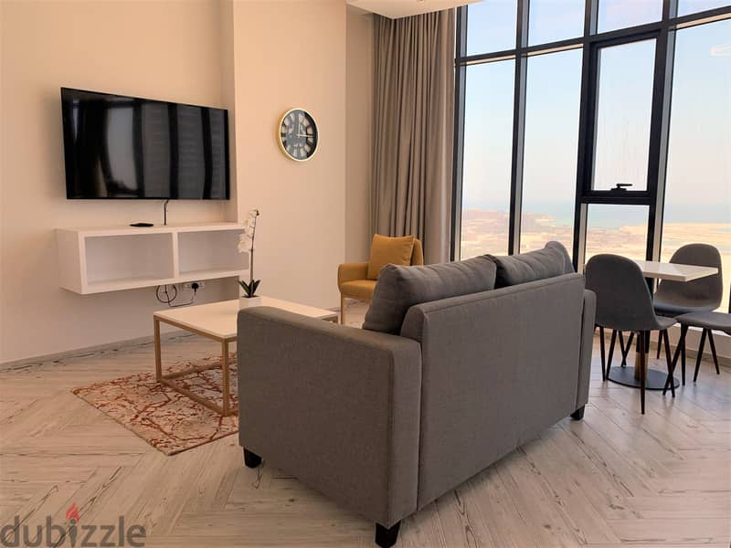 Amazing 2 BHK with a beautiful sea/city view for rent in seef district 1