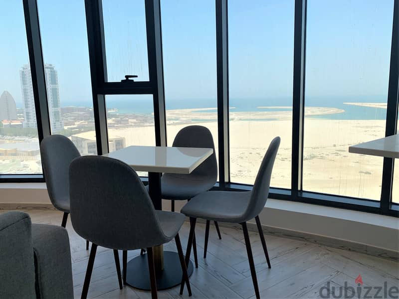 Amazing 2 BHK with a beautiful sea/city view for rent in seef district 2