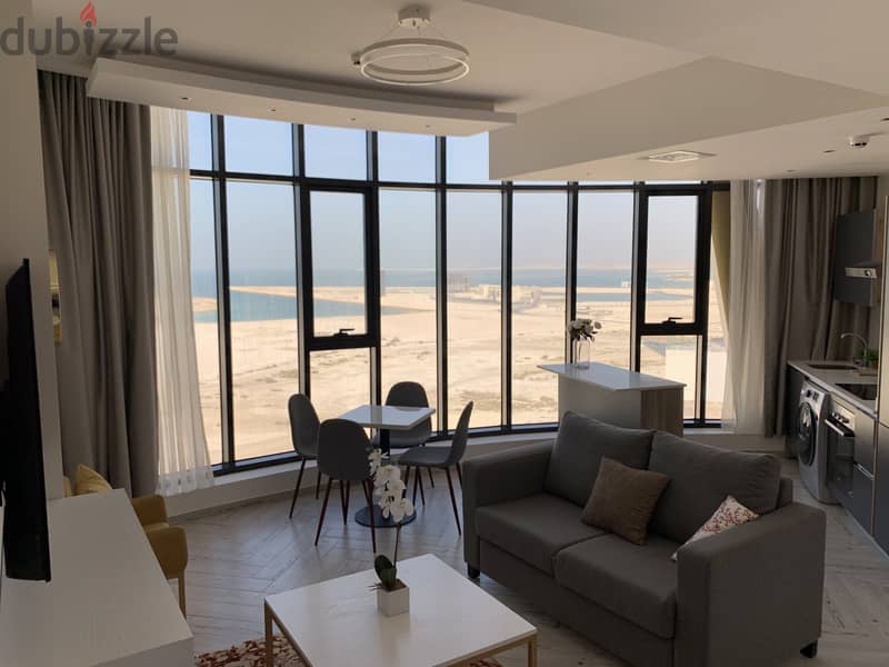 Amazing 2 BHK with a beautiful sea/city view for rent in seef district 3