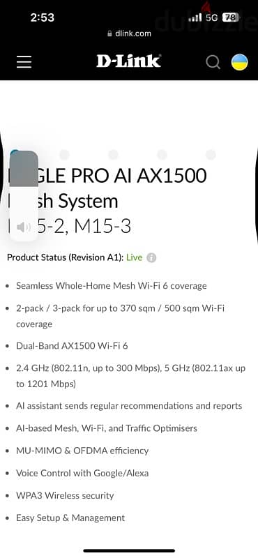 mesh WiFi 6 D-link 2