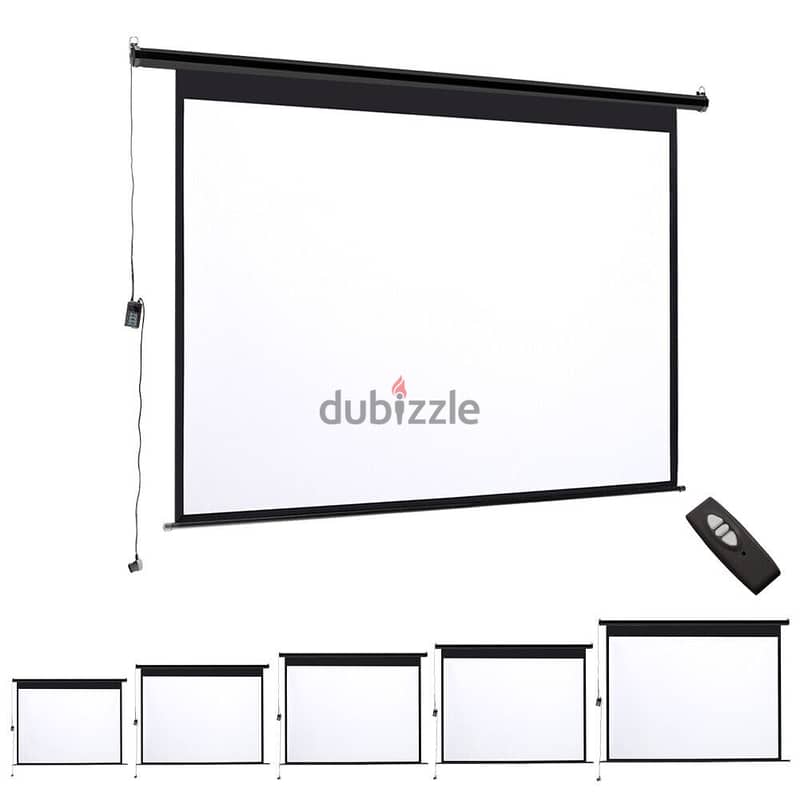 New Projector Screen 60",100",120" & 150" Tripod Stand & Wall Mounted 2