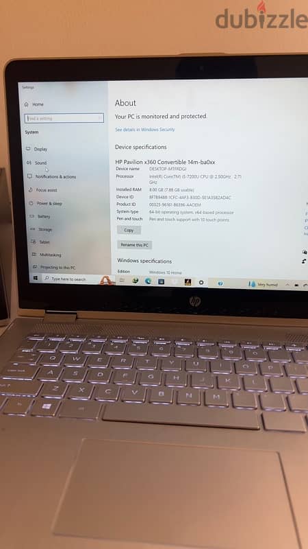 HP pavilion x360 convertible  14m full touch 2