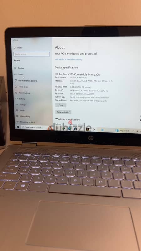 HP pavilion x360 convertible  14m full touch 3