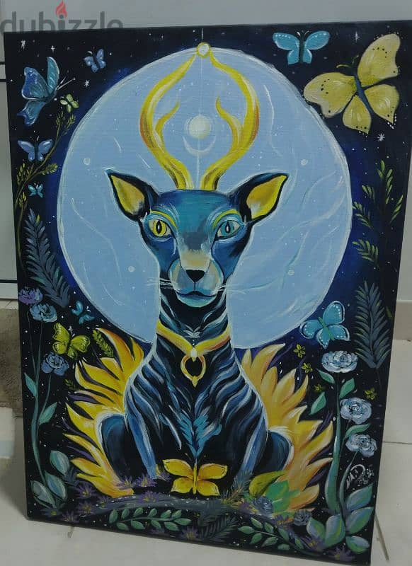 spiritual animal Contemporary oil art ( winsor&newton) 1