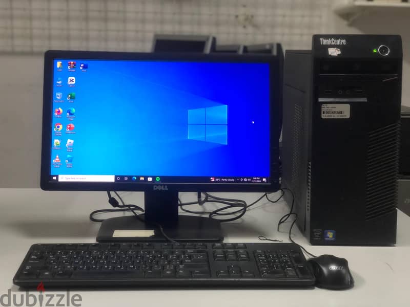 Lenovo Core i5 4th Gen Computer Set 4GB RAM+256GB SSD 19" LED Monitor 0