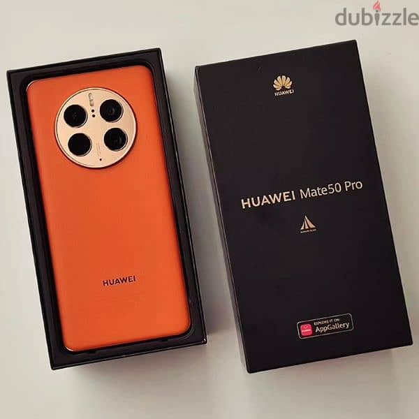 Huawei mate 50 pro orange gold 12/512 gb new condition 0