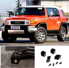 FJ- 8 PCS Black Metal Front seats riser brackets for Toyota FJ Cruiser 0