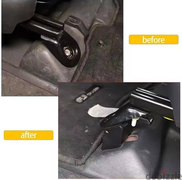 FJ- 8 PCS Black Metal Front seats riser brackets for Toyota FJ Cruiser 4