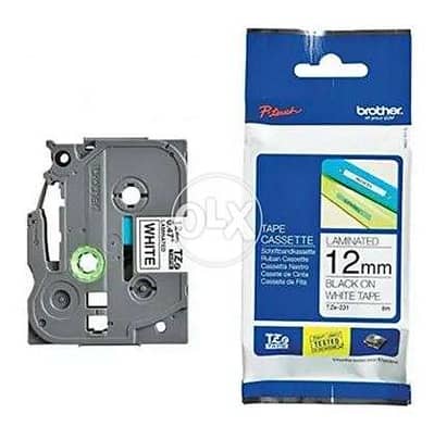 Brother TZe 231 12mm & 9mm Black on White Label Tape New & Sealed pack