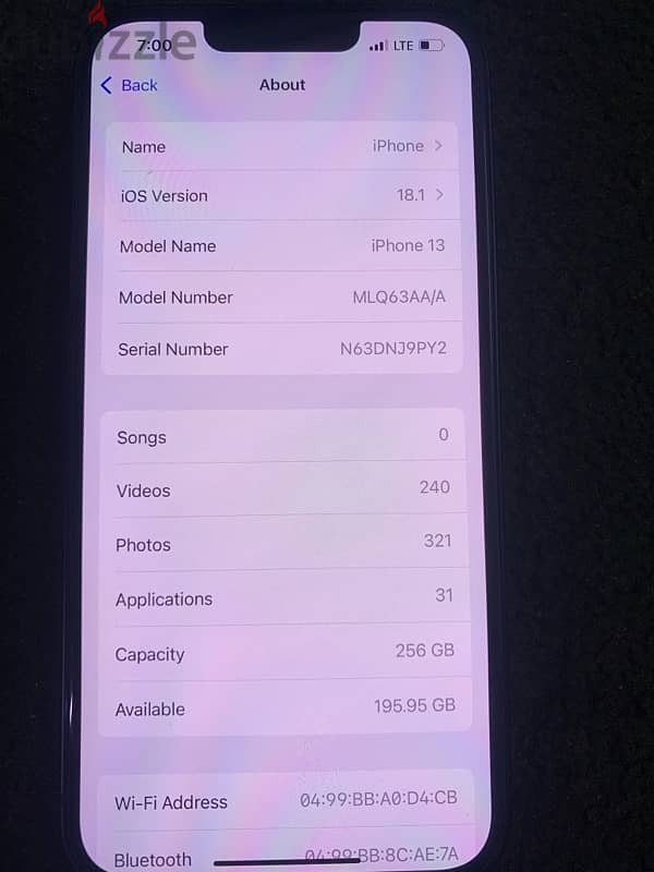 iPhone 13 256GB 4