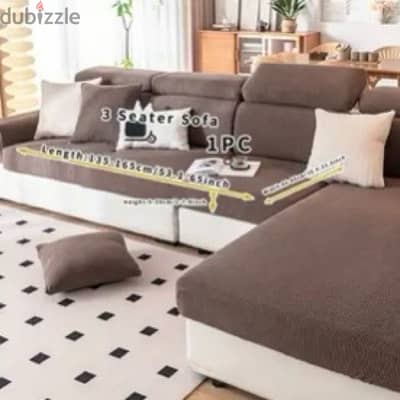 Contemporary Brown Sofa covers unused