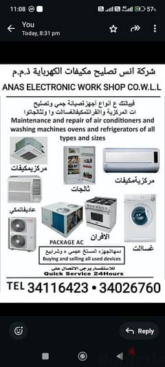 AC and washing machine and refrigerator and all maintenance 0