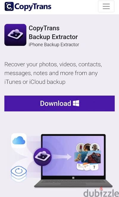 CopyTrans Backup Extractor  iPhone Backup Extractor