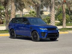 Range Rover Sport SVR 2016 blue 0