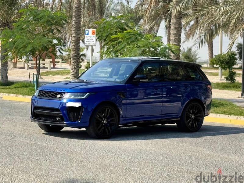 Range Rover Sport SVR 2016 blue 1