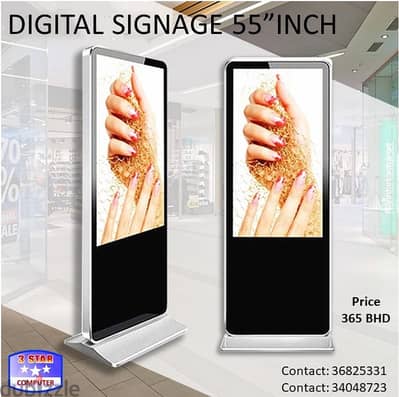 Digital Signage 55" Full HD Built-in Wi-Fi Can Use With USB Good Worki