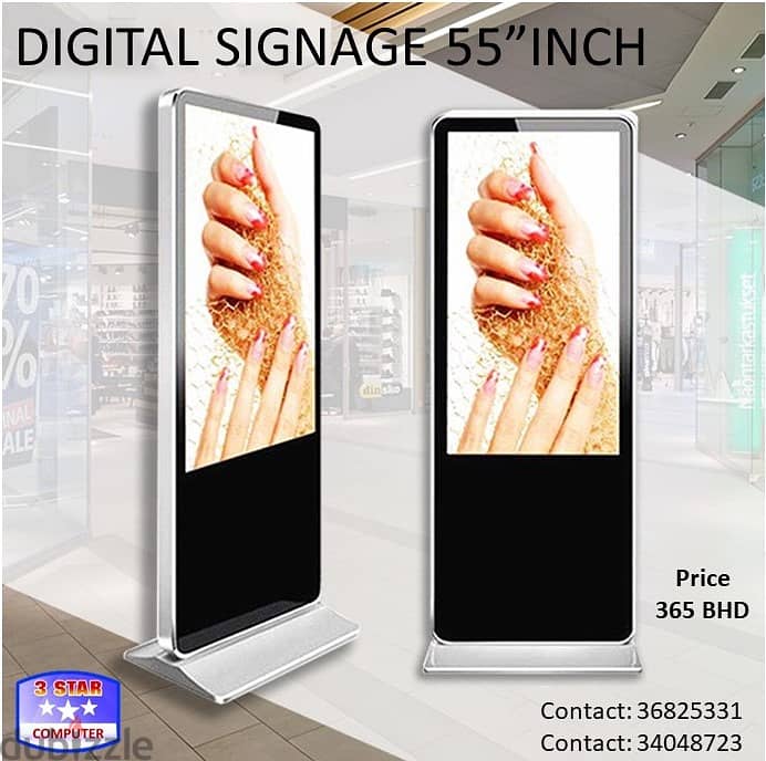 Digital Signage 55" Full HD Built-in Wi-Fi Can Use With USB Good Worki 0