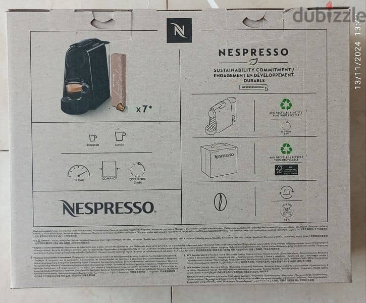 For Sale brand new sealed Nespresso Essenza Mini D30 coffee machine 1