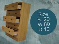 Wooden chest of 7 drawers - 26 BD 0