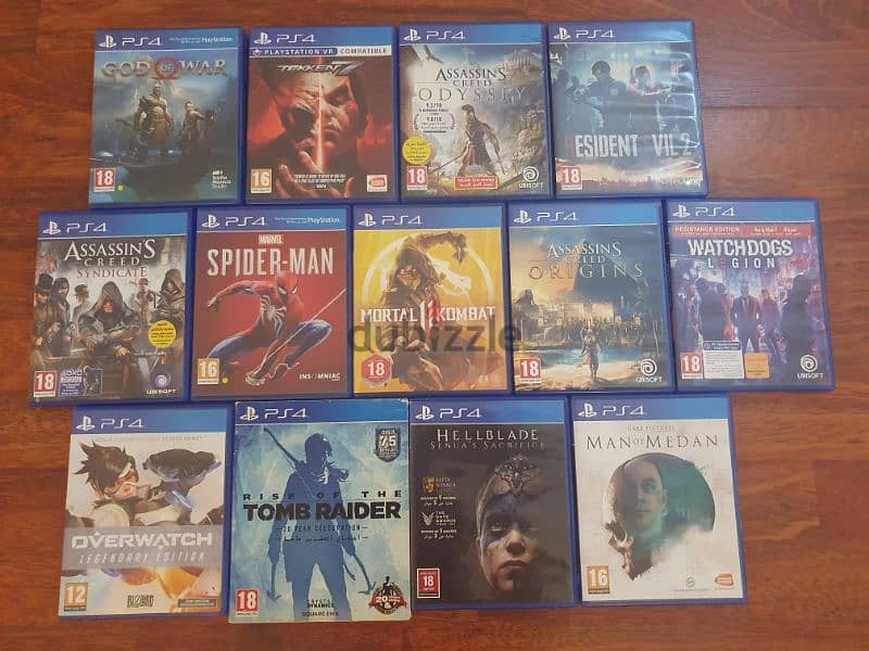 PS4 with 13 popular games 1