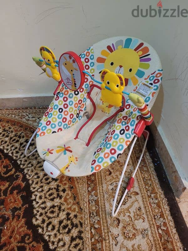 Bright Starts Playful Pinwheels Vibrating Baby Bouncer 1