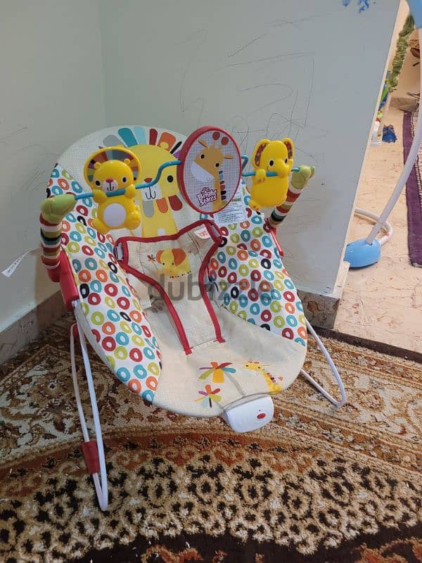 Bright Starts Playful Pinwheels Vibrating Baby Bouncer 2