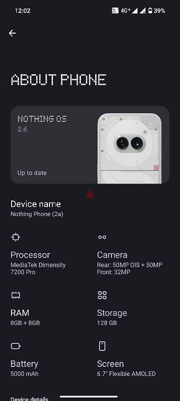 Nothing Phone 2a - 8/128 Gb with Box and Cable 1