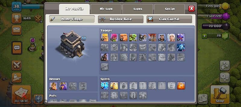 clash of clan account 1