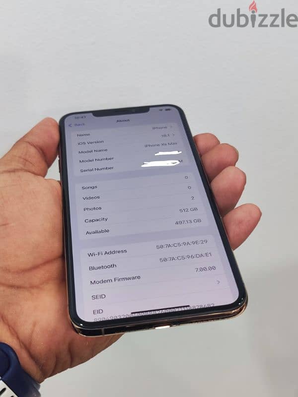 iPhone Xs max 512gb used 1