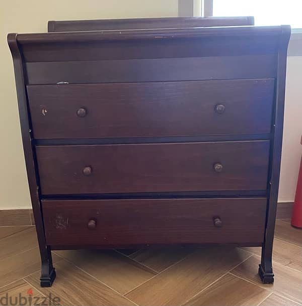 Changing table with drawers 1