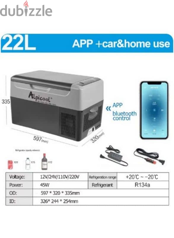 22L - Alpicool Super Car Refrigerator For Sale 4