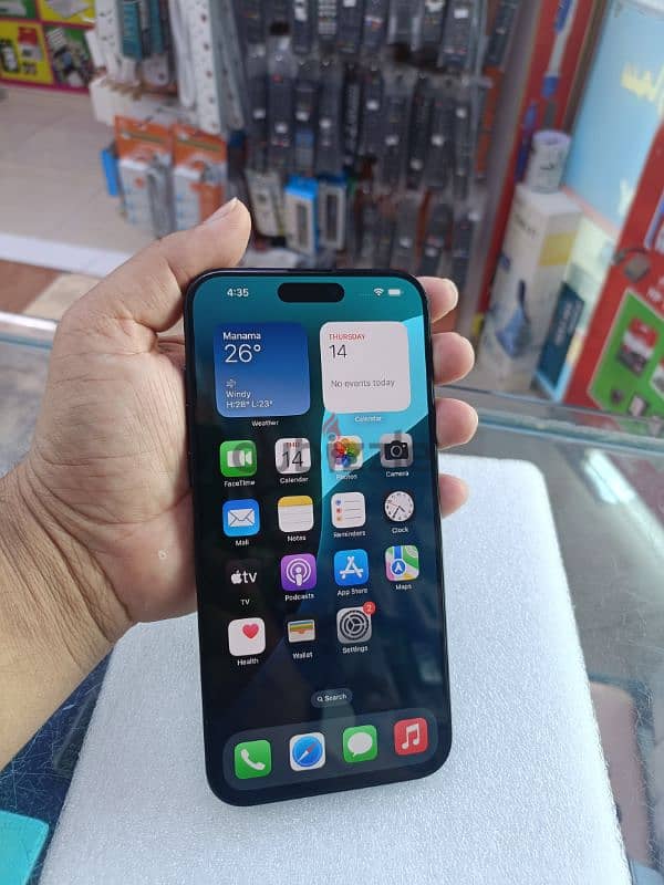 iPhone 15pro max. 256GB. Titanium Blue. 10