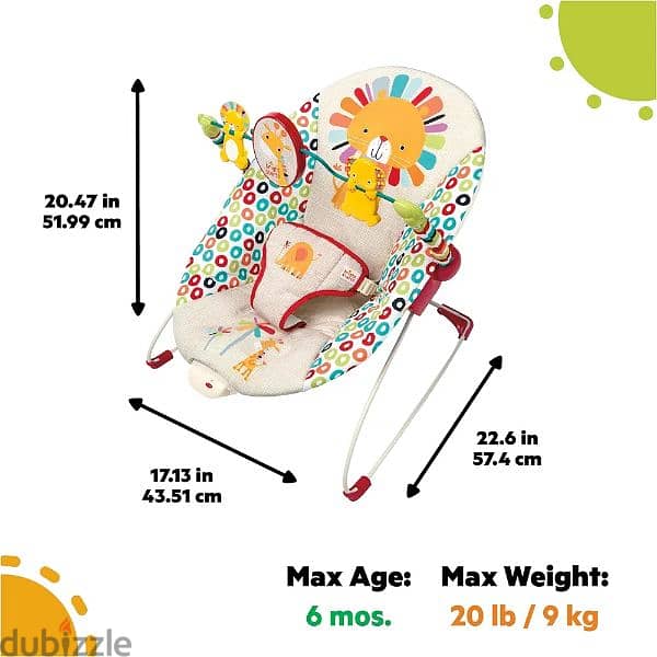 Bright Starts Playful Pinwheels Bouncer with vibration brand 2