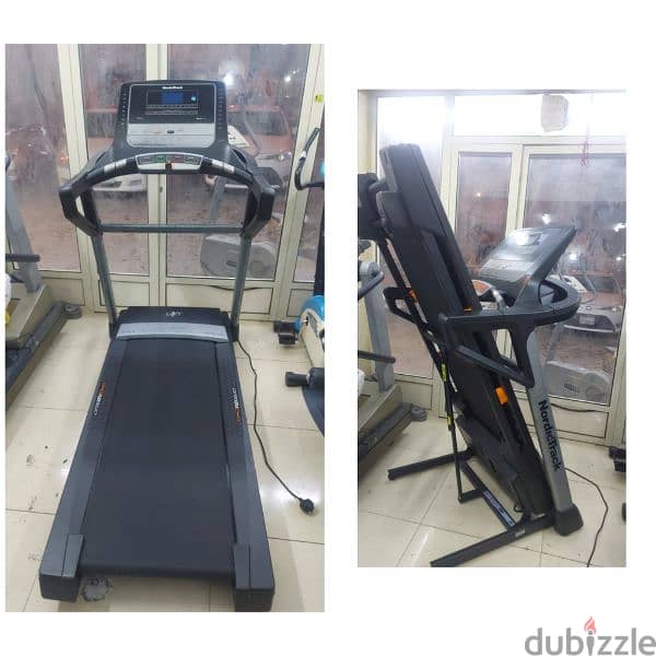 nodertrack treadmill 140kg full option 150bd only 0