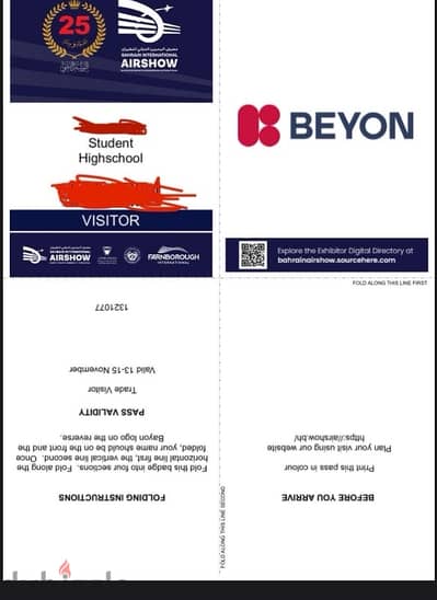 Air show ticket last one vip ticket