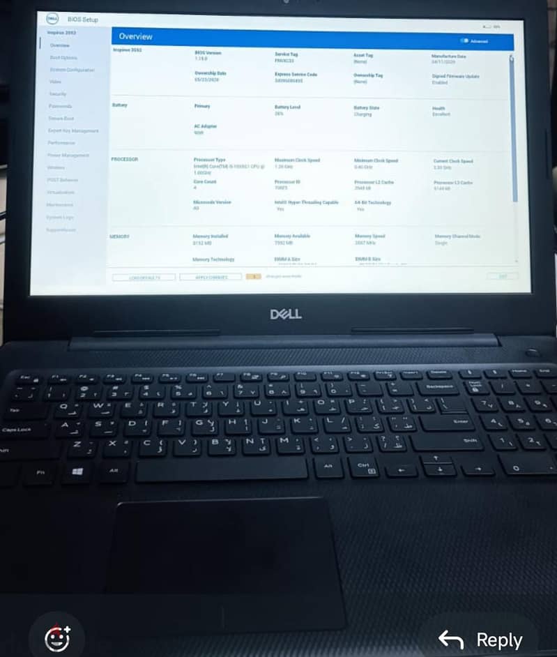 DELL INSPIRON Core i5 10th GEN /16 GB Ram /500 SSD /Display 15.6"/Cam 0