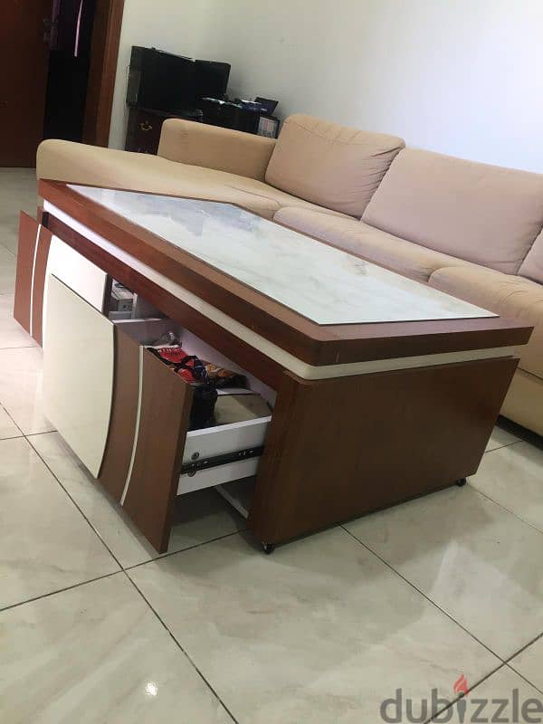 sofa with tea table for sale 1