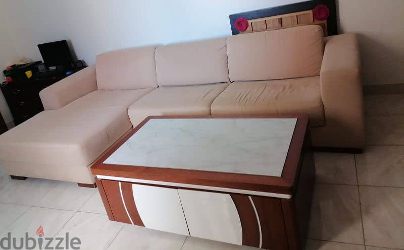 sofa with tea table for sale 3