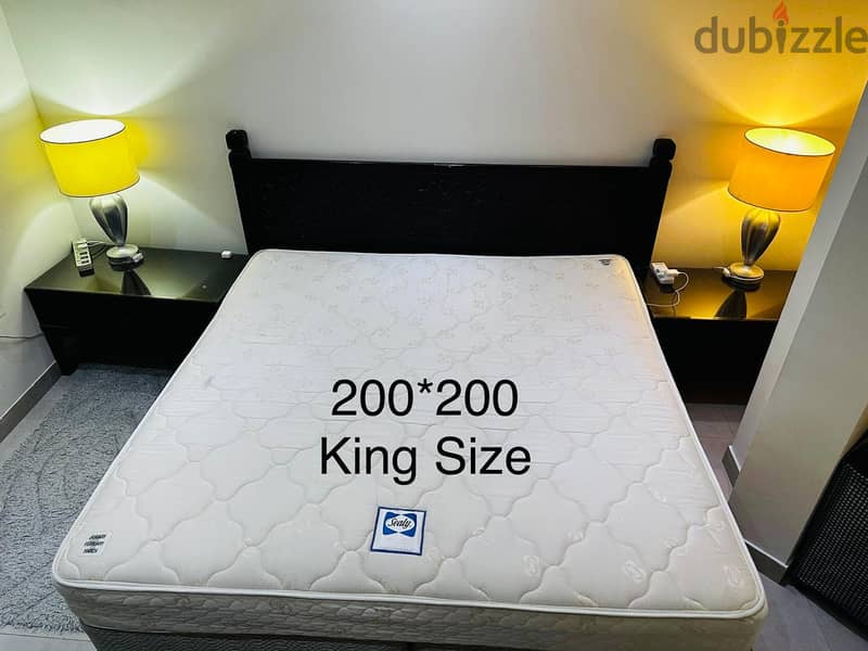 King Size Wooden Bed Set for sale 2