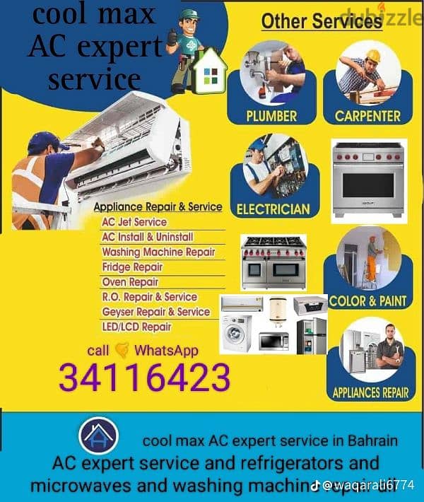 AC and washing machine and refrigerator repair all in Bahrain 1