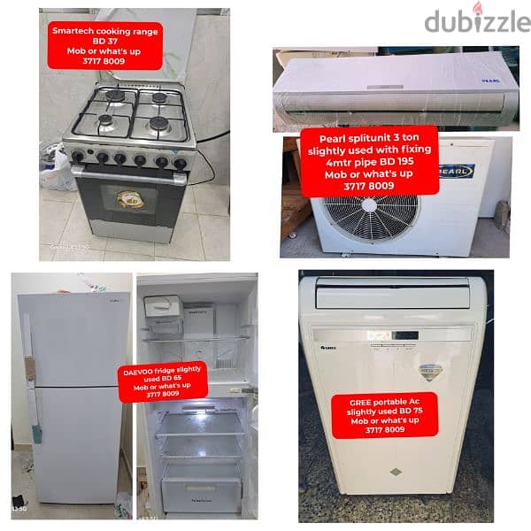 Splitunit cooking fridge and other household items for sale 0