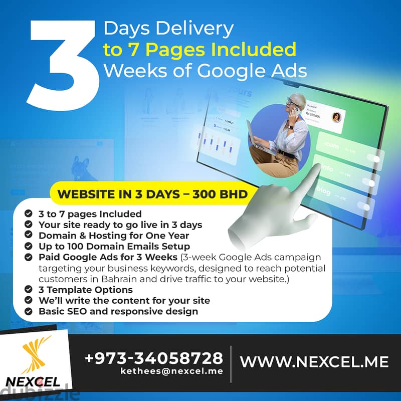 Get Your Website in 3 Days for 300 BHD! 0