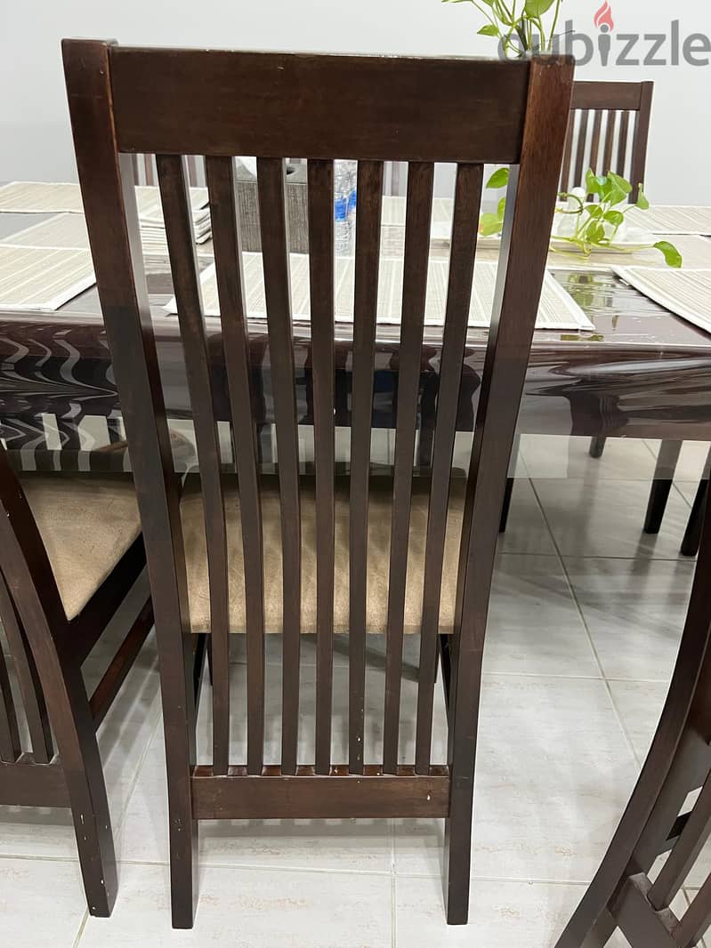 Malaysian Solid Wood Dining Table With Eight (8) Chairs 8