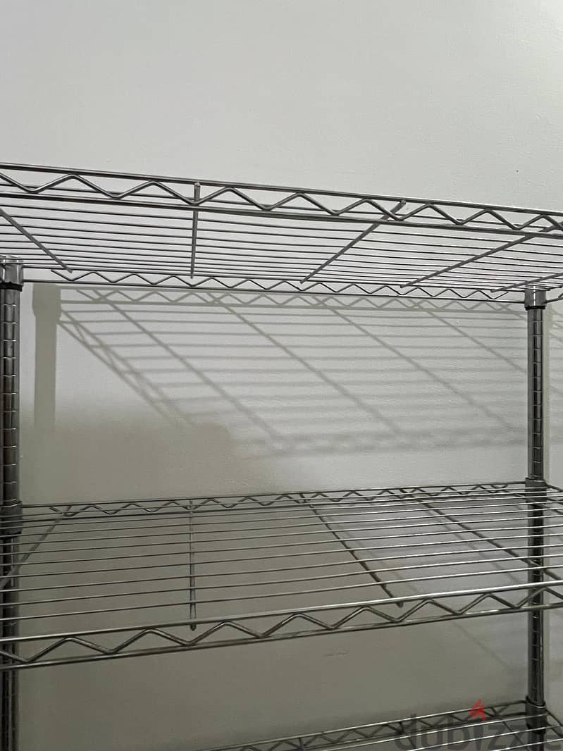 Rust proof steel shelving unit with five (5) levels 1