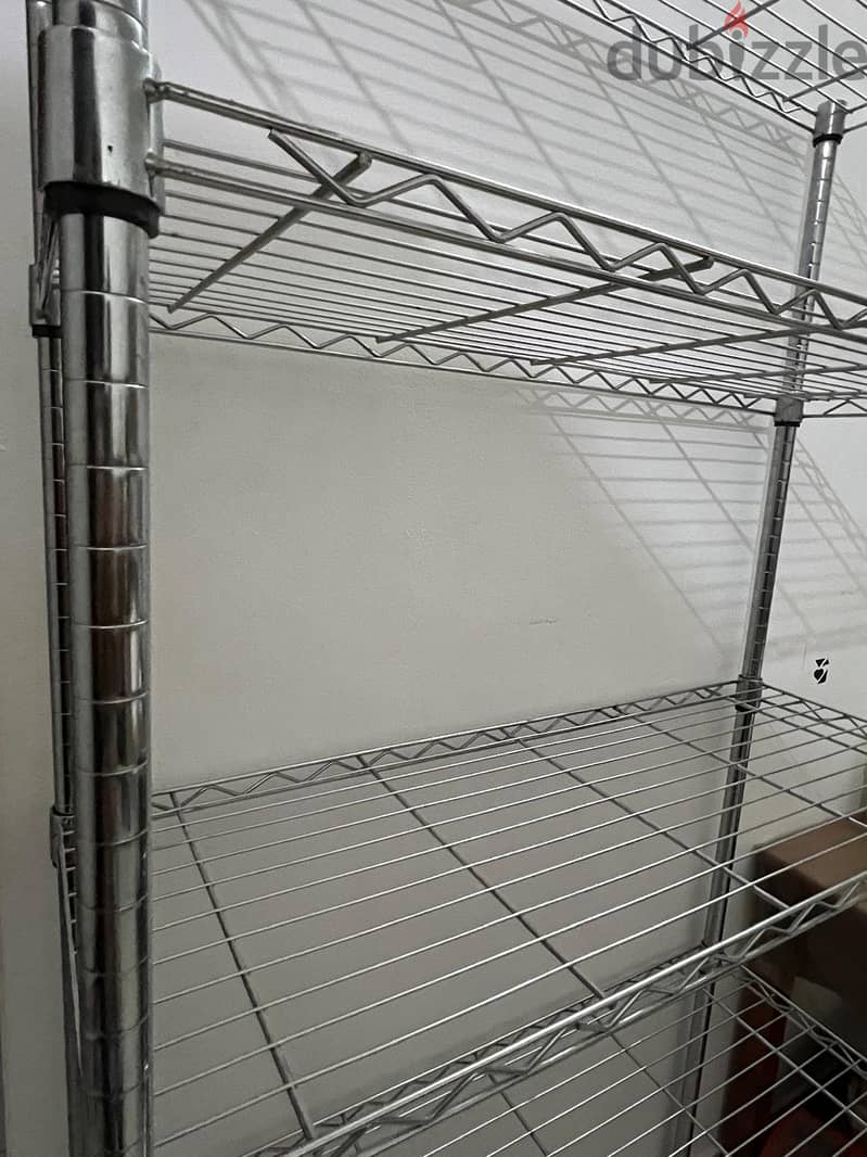 Rust proof steel shelving unit with five (5) levels 3