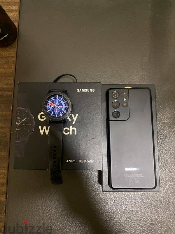 s21 ultra 265 with samsung watch 1