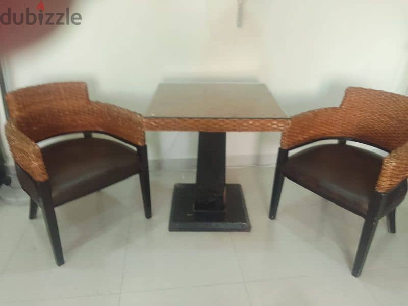 Small dining table with 2 chairs 0