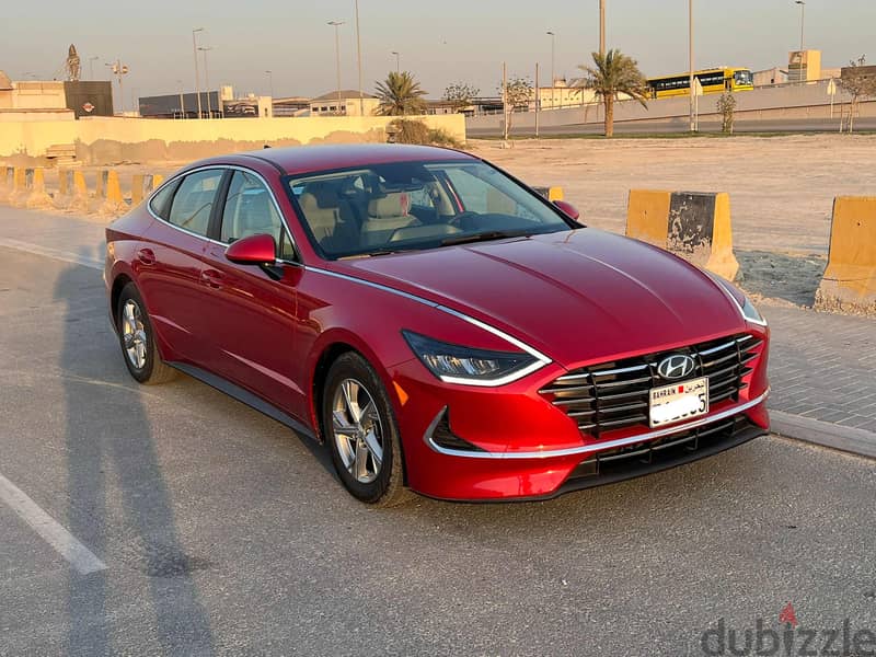 Hyundai Sonata 2021 red 0