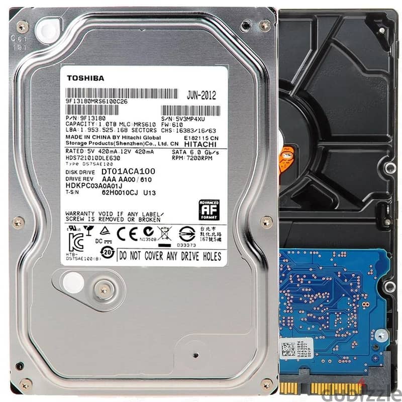 Toshiba DT01 1TB Hard Disk Drives 0