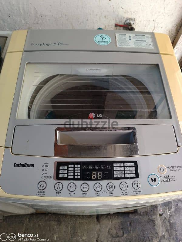 LG Top load washing machine  8KG 0